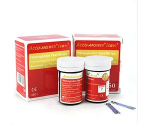 Accu-Answer isaw Blood Hemoglobin Test Strips(2X25pcs)