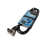 Accu Cable 110 Ohm 1.5m 3 Pin XLR DMX Cable - Black