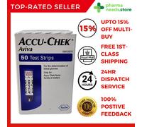 Accu-Chek Aviva Blood Glucose Test Strips. Pack of 50 . EXPIRY: 01/2024