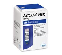 Accu-Chek Aviva Glucose Test Strips 50 Pack pack
