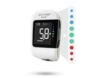 ACCU-CHEK INSTANT BLOOD GLUCOSE METER,LANCING DEVICE,LANCETS,POUCH,TEST STRIPS