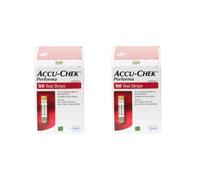 Accu-Chek Performa Blood Glucose Test Strips, 100 Strips (2x50) - REF ACC002, Exp 09/2025, Compatible with Performa & Performa Nano