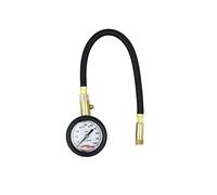 Accu-gage by Milton Dial Tire Pressure Gauge with Straight Air Chuck and 11 in. Braided Hose - ANSI Certified for Motorcycle/Car/Truck Tires (0-100 PSI)