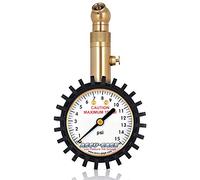 Accu-Gage Low Pressure Tire Gauge with Protective Rubber Guard, Angled Chuck, 15psi