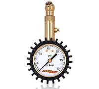 Accu-Gage Low Pressure Tire Gauge with Protective Rubber Guard, Angled Chuck, 30psi