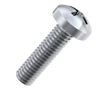 Accu - M2.5 x 6mm Pozi Pan Head Screws (DIN 7985Z) - Stainless Steel (A2) (Pack of 200)