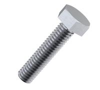Accu - M5 x 50mm Full Thread Hexagon Bolts (DIN 933) - Stainless Steel (A2) (Pack of 20)
