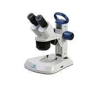 Accu-Scope Stereo Microscope EXS-210-13 - 10X/30X Fixed Magnifications - 3 Way Cordless LED Illumination - Dissecting Microscope for Science, Gemology/Jewelry, Hobbyists