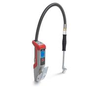 Accufill Professional Digital Tyre Pressure Gauge Air Tyre Inflator with Hose & Twin Push-On Connector, LCD Display 261 PSI 18 BAR, Die-Cast Aluminum, for Truck/Car/Bike