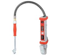 Accufill Professional Tyre Pressure Gauge Air Tyre Inflator with 0.5m Hose & Twin Push-On Connector, Die-Cast Aluminum, Handheld for Truck/Car/Bike