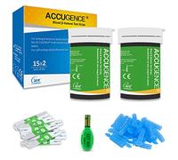 ACCUGENCE Blood Ketone Test Strips 30pcs and 30 Lancets, Keto Strips (Suitable for ACCUGENCE 3in1 Meter)