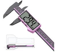 AccuGrapha Digital Caliper 150mm, High Precision Vernier Calliper with Large LCD Screen, Metric/Imperial Conversion, Auto-Off & Zero Function, for Internal, External and Depth (Pink & Black)