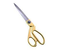 AccuLess Classic Gold Fabric Scissors, Heavy Duty, Stainless Steel, Gold-plated, 10.5 inches