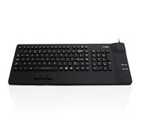 AccuMed Compact - USB Compact Layout Sealed IP67 Antibacterial Medical/Clinical Keyboard with Mousepad