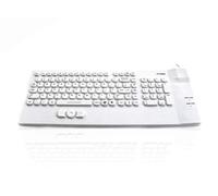AccuMed Compact - USB Compact Layout Sealed IP67 Antibacterial Medical/Clinical Keyboard with Mousepad