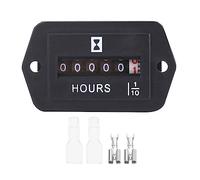 Accumulating Counter Digital Display Electronic Timer for Diesel-Gasoline Engine Generator Industrial Counter Hour Meter Farm Machinery-timer Marine Diesel-engine Power Plant Construction Site Time