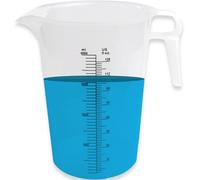 ACCUPOUR 128oz (1 gallon) Measuring Pitcher, Plastic, Multipurpose - Great for Oil, Chemicals, Pool and Lawn - Ounce (oz) and Milliliter (mL) Increments (4000 mL)