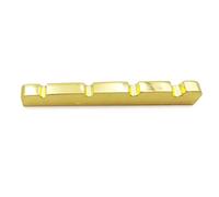 Accuracy Basses Guitar Brass Nut 6-String Electric Basses Brass Instrument Enhances String Resonance And Clear Pre Slotted Brass Nut For Basses Guitars