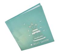 Accuracy Cut Musical Greeting Card Cake Designs Spring Blue Color Materials Celebration Essential Sustainable Accuracy Cut Birthday Card