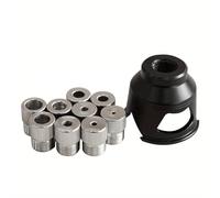 Accuracy Drilling Guide Tool with 2 10mm Bushings for Accurate Wood Boring and Carpentry Projects Aluminum Mixture Building Permanent Aluminum Drill