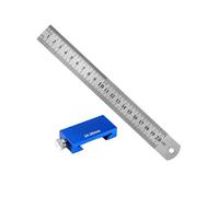 Accuracy Engineered Woodworking Measuring Tool Featuring Aluminum Build & Sliding Positioning Mechanism for Project Aluminum Measuring Rulers for Carpentry
