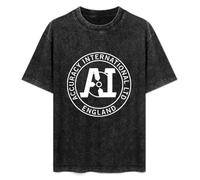 Accuracy International Summer Casual Tee Short Sleeve Crew Neck Cotton Tops Unisex Washed Vintage T-Shirt Black XL