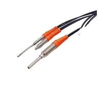 Accuracy M3 M4 M6 Diffuse Reflection Fiber Optic Sensor Coaxial Stainless Steel Thread Prob PRC-310 PRC-410 PRC-610(Import M3,2 meter length,NO NEEDLE)