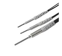 Accuracy M3 M4 M6 Diffuse Reflection Fiber Optic Sensor Coaxial Stainless Steel Thread Prob PRC-310 PRC-410 PRC-610(M4,1 meter length,S05(5MM needle))