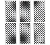 Accuracy & Stability Enhanced, Pet Reflective Stickers, 600 Pcs 3D Scanning Markers, Circular Shape With 0.23 In & 0.39 In Diameters, Ideal For Laser & White Light Scanners
