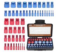 Accuracy Thread Measure Set 52PCS Standard Criteria Screw Screw Inspection Permanent Compact Case Workshop Thread Diagnostic Set with Case