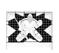 Accuracy Trainer - Hockey Target Set, Precision Net Accessories, Games Exercise Equipment, Training Performance, Ice Rink Challenge Drill, Street Hockey Tournament Setup