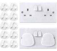ACCURATE 10pk Baby Home Safety Socket Covers Child Proof Plug Socket Protectors/Guards