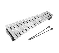 Accurate 15-tone Aluminum Plate Percussion Instrument Xylophone Silver 15-tone Instrument Bag