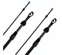 ACCURATE 2.4M Extending Washing Line Prop Pole, Durable & Heavy Duty Pole, G Shaped Hook with Twist & Lock Screw Mechanism For Home Garden Pole Clothing Laundry Support (2)