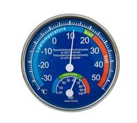 Accurate Analog Thermo Hygrometer for Temperature and Humidity Monitoring in Any Room (blue)