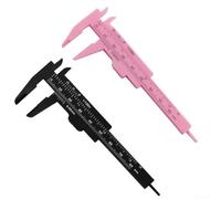Accurate and Portable Mini Vernier Caliper Gauge Set, 2PCS for Everyday Use (black pink)