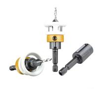 Accurate Drilling Made Easy with 4 Piece Countersink Drill Bit Set and Integrated Depth Stop Feature