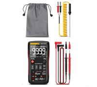 Accurate Electrical Multimeter Featuring True RMS Technology, Auto Range, and NCV Detection for Voltage Presence with Dual Fuse Protection (C)