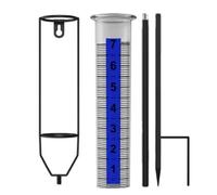 Accurate Outdoor Rain Gauges | Rain Gauges With Stake for Yard,Adjustable Height Rainwater Measuring Tool for Terraces Deck Yard Fence Farm Garden