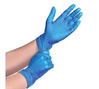 ACCURATE pack of 100 Disposable Vinyl Gloves/Powder Free/Extra Strong/multi-Purpose use Colour - Blue (EXTRA LARGE)