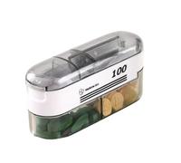 Accurate Pill Cutter Separator - Stainless Steel , Transparent Case, Compact Adjustable Tool For Cutting Accessories | Reliable Help For Caring Patients