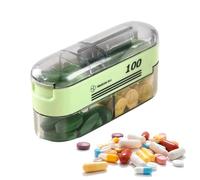 Accurate Pill Cutter Separator - Stainless Steel , Transparent Case, Compact Adjustable Tool For Cutting Accessories | Reliable Help For Caring Patients
