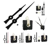 Accurate Quartz Movement DIY Silent Wall Clock Kit with Metal Hands Suitable for Various Clock Panel Thicknesses (A)
