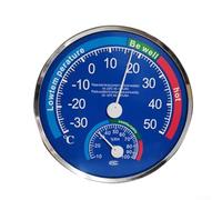 Accurate Readings with Wall Mounted Thermometer and Hygrometer, Essential for Optimal Indoor Conditions (Blue)