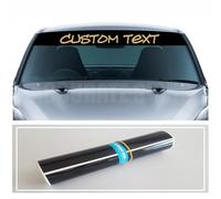 Accurate Signs | Custom text Car Sunstrip Windscreen Banner Personalised Text 1400 x 200mm Decal Sticker