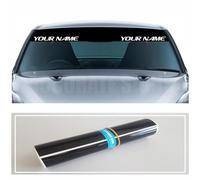 Accurate Signs | Universal Custom Sunstrip 1400x 200mm Windscreen Sun Strip with Personalised Text Decal Sticker
