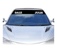 Accurate Signs | Universal Custom Sunstrip Names for Car 1400 x 200mm Windscreen Personalised Text Sun Strip Decal Sticker