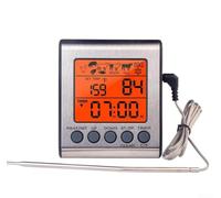 Accurate Temperature Probe for Grilling with Backlit Display and HI/LOW Alerts (single probe)
