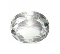 Accurate Traders Original Safe Zircon Stone 3.25 Ratti (3 Carat) Rashi Ratna Natural and Certified by GEMOLOGICAL Laboratory of India (GLI) Jerken Gemstone for Uni, Free Size, Crystal,
