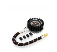 Accurate Tyre Pressure Gauge Hydraulic for dial Metal Body Copper Fitting Rubber Grip for SUV Van Bike Precise Measurement 3.5x5cm